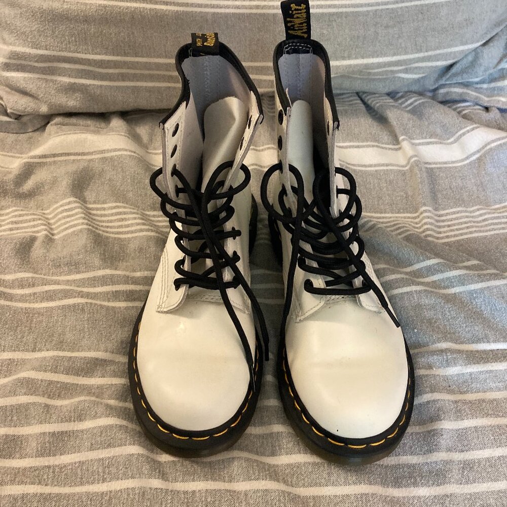 Dr. Marten White Lace up Boot (style 1460)